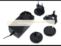 CE FCC RoHS Certificado Adaptador de Energia Slim Desktop Plug Universal Tipo 65W 24V Saída